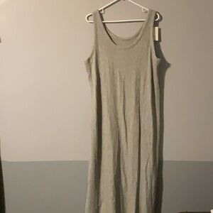 A New Day Suze 2X Elegant Gray Sleeveless Dress